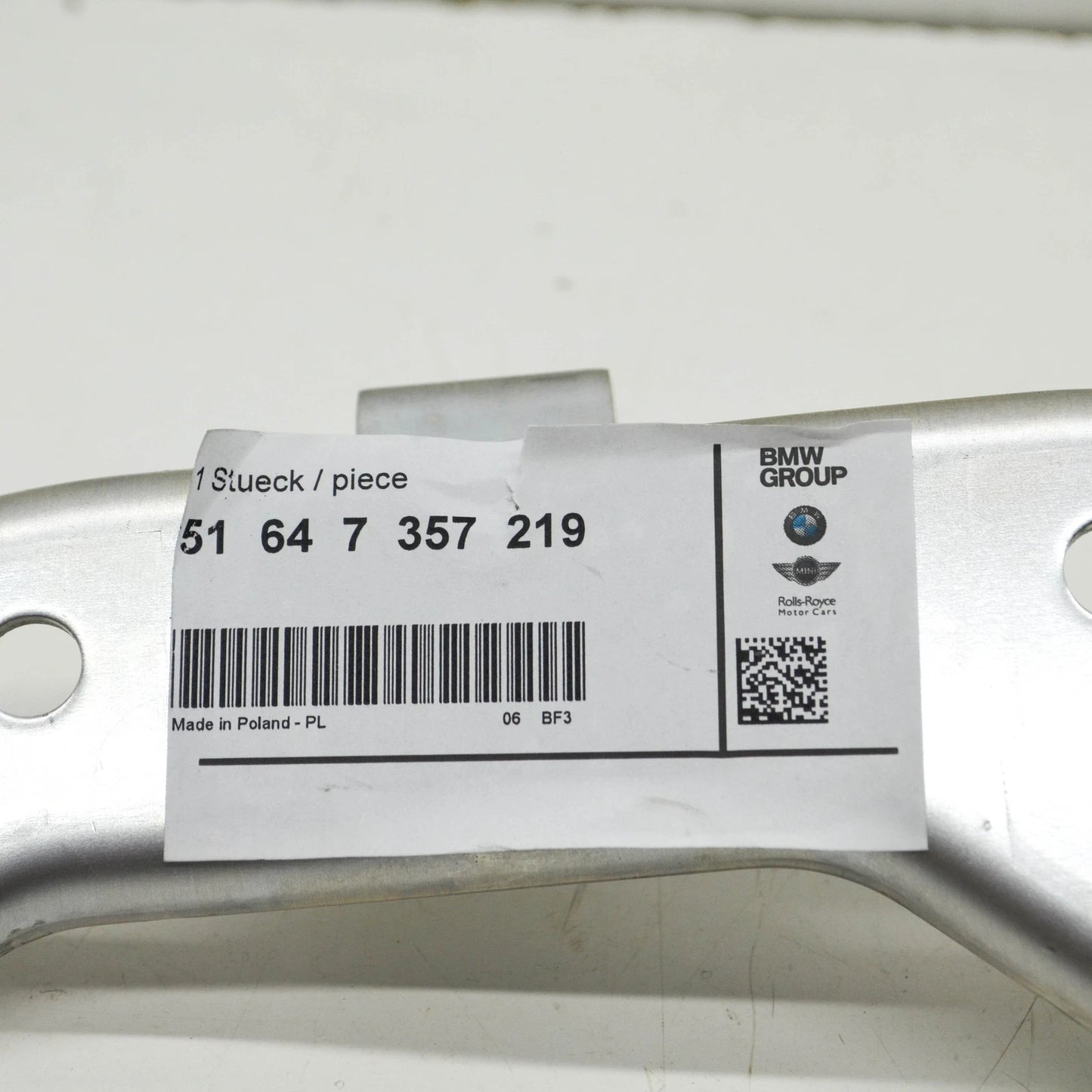 NEW BMW 8 G15,F92 LEFT AUXILIARY RADIATOR BRACKET 7357219 51647357219 ORIGINAL