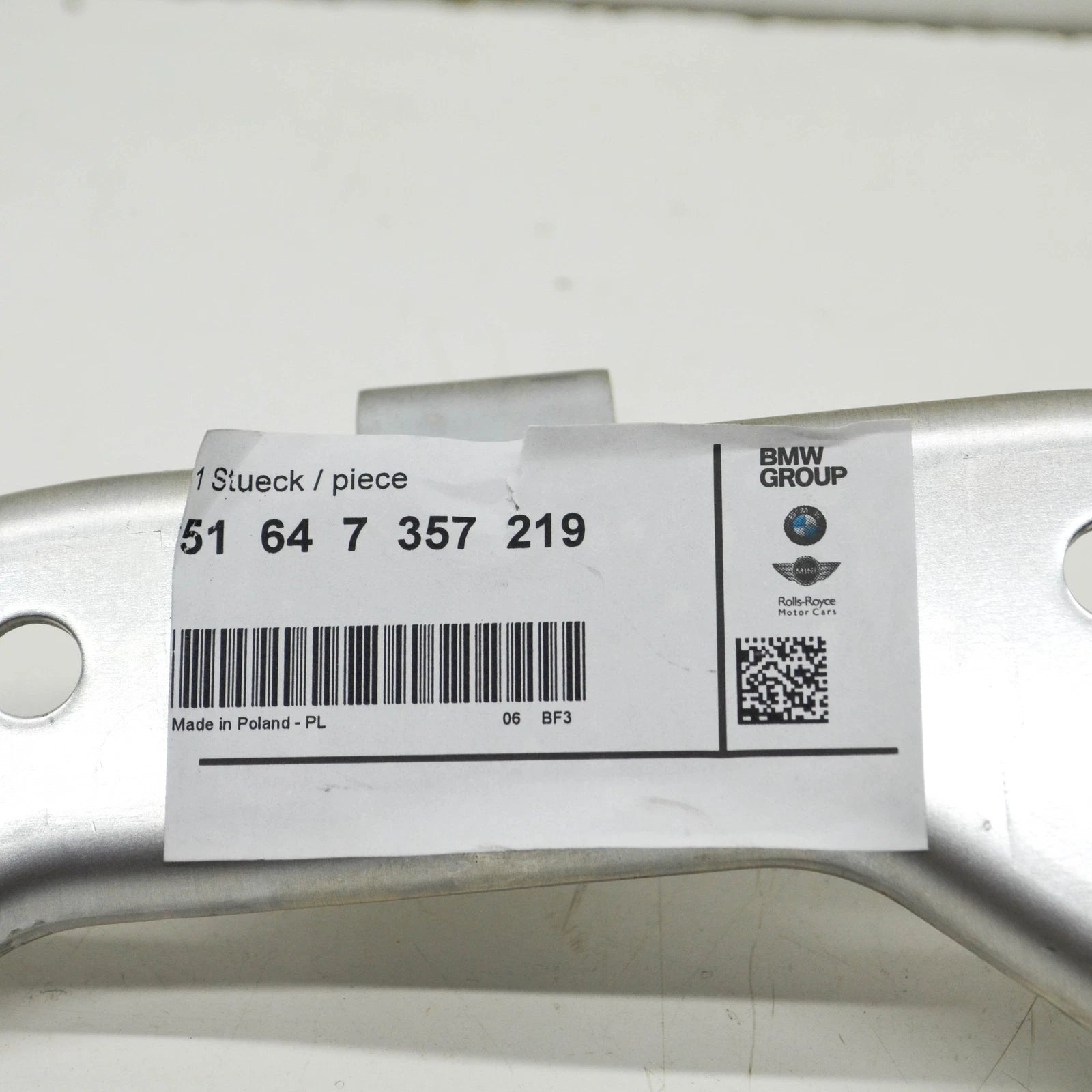 NEW BMW 8 G15,F92 LEFT AUXILIARY RADIATOR BRACKET 7357219 51647357219 ORIGINAL