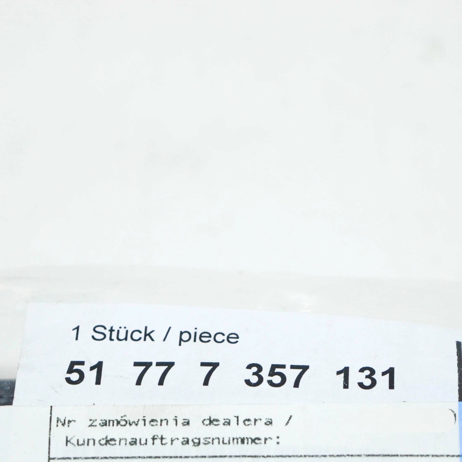 NEW BMW 7 G11 FRONT LEFT ROCKER PANEL MOUNT STRIP 51777357131 7357131 ORIGINAL