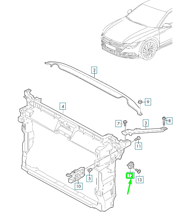 NEW VOLKSWAGEN ARTEON 3H7 LEFT CROSS MEMBER SUPPORT 3G8805019A