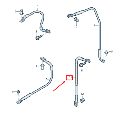 NEW VW TOUAREG CR HIGH-VOLTAGE BATTERY EARTH LINE 4M0971235E ORIGINAL