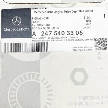 NEW MERCEDES-BENZ A W177 RIGHT HORN SIGNAL A2475403306