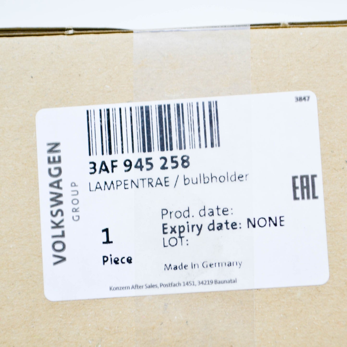 NEW VW PASSAT VARIANT B7 RIGHT OUTER TAILLIGHT BULB CARRIER 3AF945258 ORIGINAL