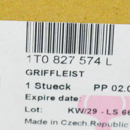 NEW VW PASSAT TOURAN MK1TAILGATE HANDLE LICENSE PLATE LIGHT 1T0827574L ORIGINAL