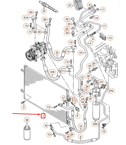 NEW AUDI A6 C6 A/C CONDENSER 4F0260403P ORIGINAL