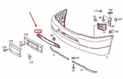 NEW MERCEDES-BENZ ML W163 FRONT BUMPER LOWER GRILLE A1638850681 ORIGINAL