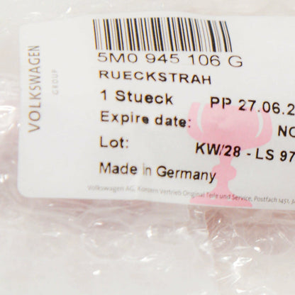 NEW VOLKSWAGEN GOLF PLUS REAR BUMPER RIGHT REFLECTOR 5M0945106G 2007