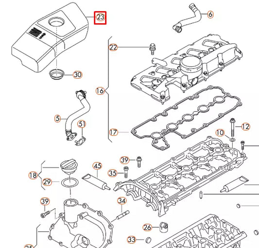 NEW AUDI A3 8P ENGINE COVER 07K103925D
