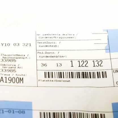 NEW BMW 6 E24 WHEEL CENTER HUB EMBLEM BADGE 70MM 36131122132 ORIGINAL