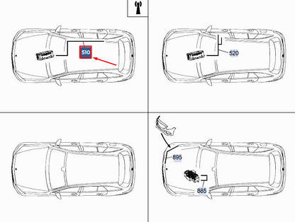 new mercedes-benz c w205 antenna cable wiring harness a2058208800 original