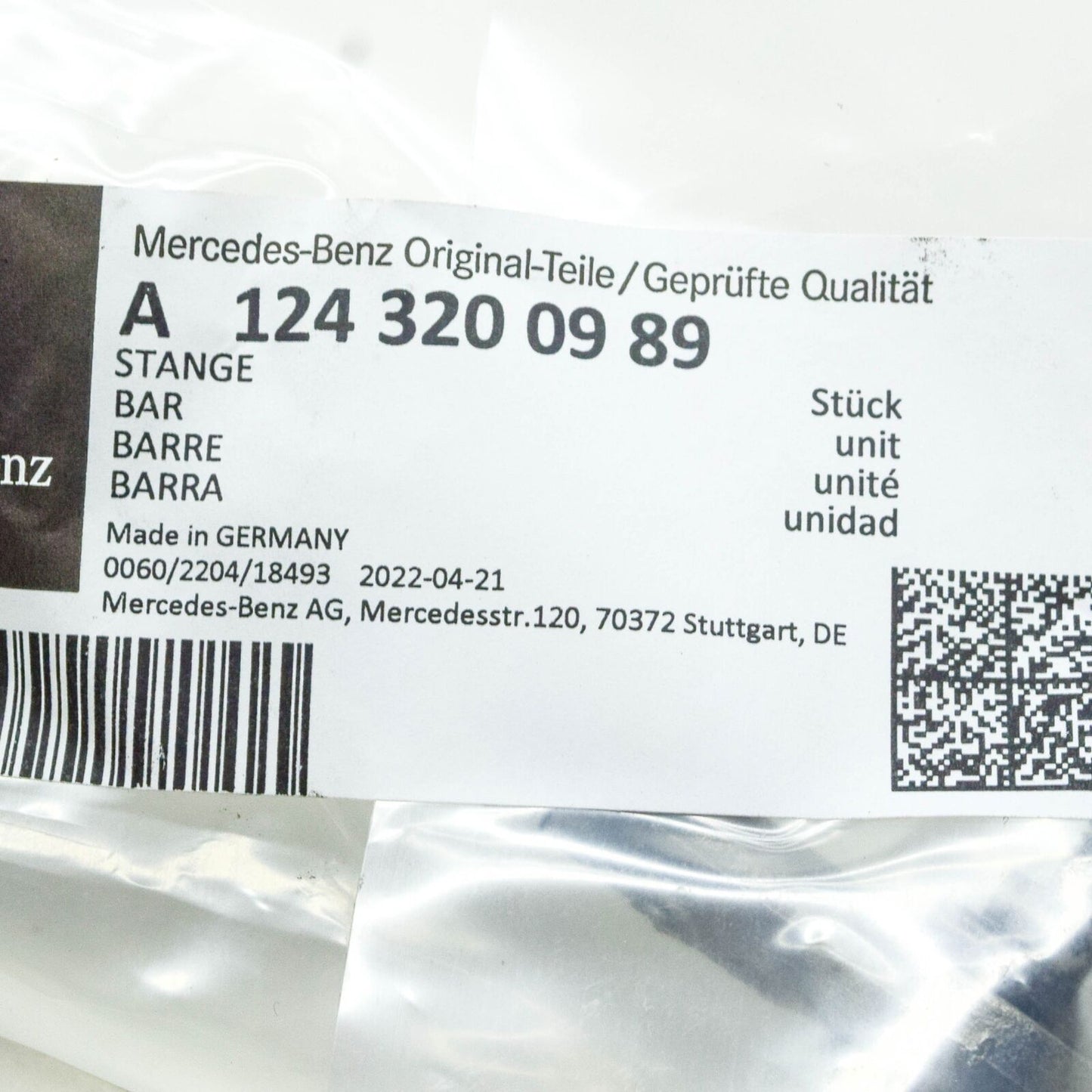 NEW MERCEDES-BENZ E W124 FRONT STABILIZER SWAY BAR LINK A1243200989 ORIGINAL