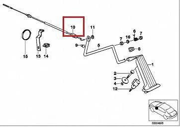 NEW BMW 3 E36 1.8IS 103KW ACCELERATOR CABLE RHD 35411164636 1164636