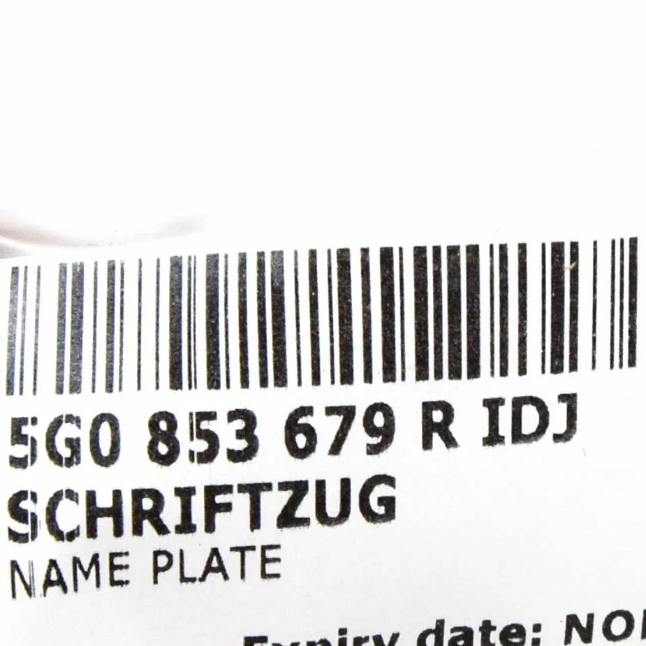 NEW VOLKSWAGEN GOLF MK7 FRONT GRILLE GTD EMBLEM BADGE 5G0853679RIDJ 2015 GENUINE