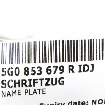 NEW VOLKSWAGEN GOLF MK7 FRONT GRILLE GTD EMBLEM BADGE 5G0853679RIDJ 2015 GENUINE