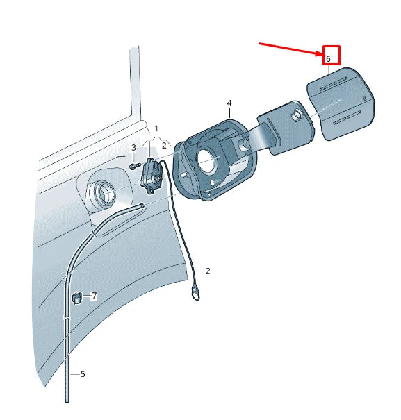 NEW VW TOUAREG CR FUEL FILLER FLAP 760809909