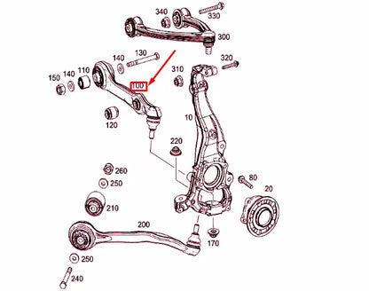 NEW MERCEDES-BENZ S W222 FRONT RIGHT SPRING LINK A2223300207 ORIGINAL