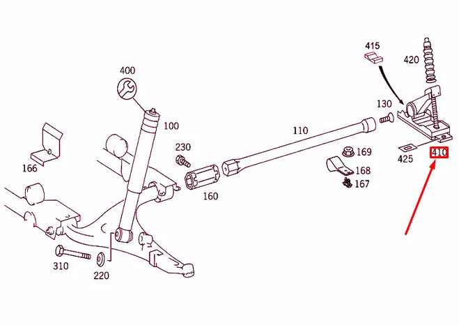 NEW MERCEDES-BENZ ML W163 FRONT LEFT TORSION BAR BEARING A1633200073 ORIGINAL