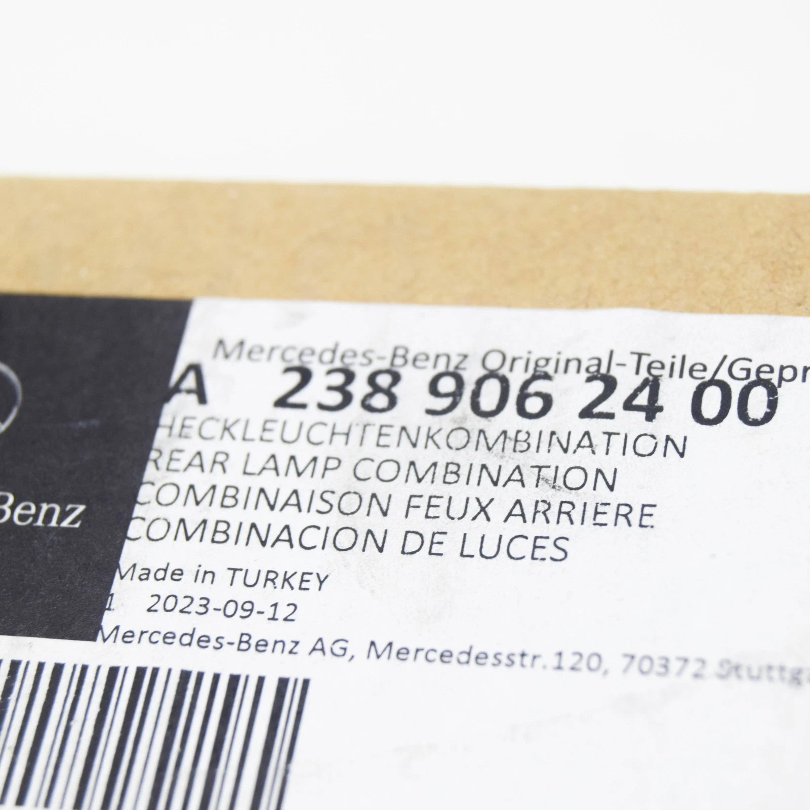 NEW MERCEDES-BENZ E COUPE C238 REAR RIGHT TAILGATE TAILLIGHT A2389062400