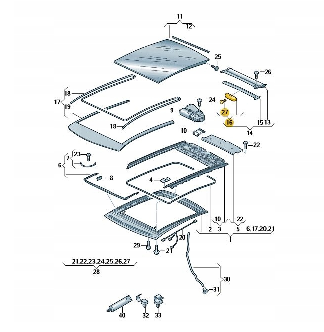 new audi a3 8v sun blinds handle 8x0898924 original