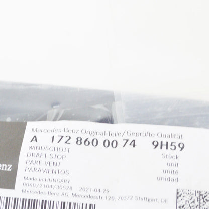 NEW MB SLK R172 ROLL OVER BAR DRAFT STOP DEFLECTOR A17286000749H59 ORIGINAL