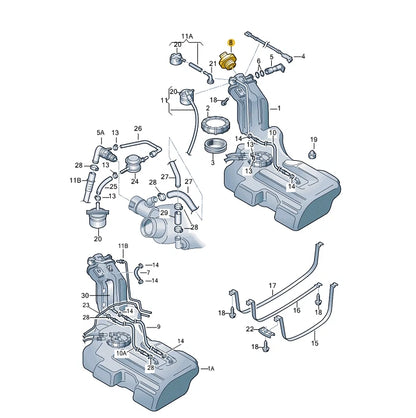 NEW VW PASSAT B5 FUEL TANK CAP 3D0201550AF