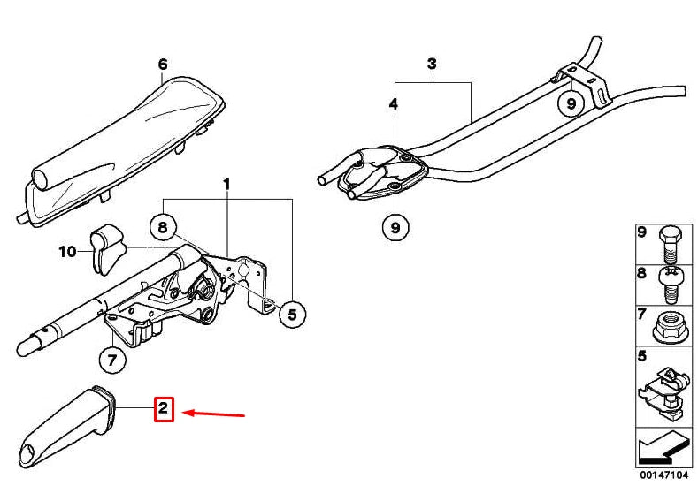 NEW BMW 3 E90 LEATHER BLACK HANDBRAKE HANDLE 34402284018 ORIGINAL