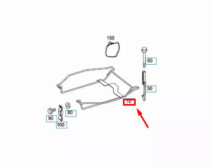 NEW MB SPRINTER W906 SPARE WHEEL CARRIER MOUNTING BRACKET A9064001141 ORIGINAL