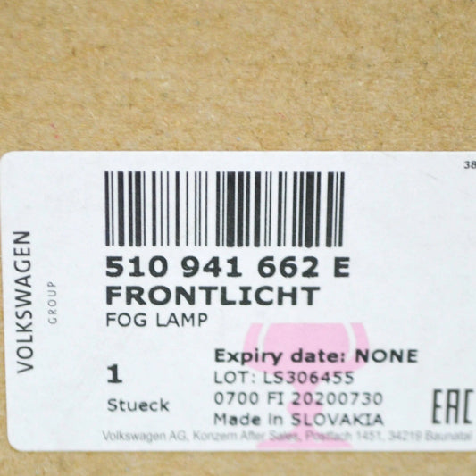 NEW VW GOLF SPORTSVAN MK7 5G FRONT RIGHT FOG LIGHT 510941662E