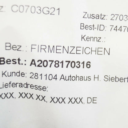 NEW MERCEDES-BENZ E A207 BONNET BADGE A2078170316 ORIGINAL