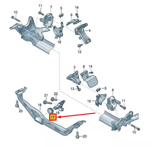 NEW AUDI A4 ALLROAD B8 ENGINE STOP BUFFER 8K0199339D ORIGINAL