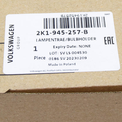NEW VOLKSWAGEN CADDY MK3 REAR LEFT BULB CARRIER 2K1945257B ORIGINAL
