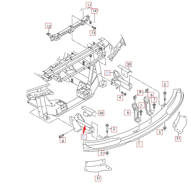 NEW AUDI R8 42 REAR BUMPER LEFT IMPACT BAR BRACKET 420807553H