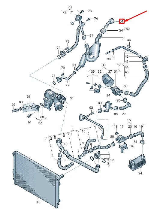 NEW VW SHARAN 7N QUICK ACTING COUPLING 5Q0122291J