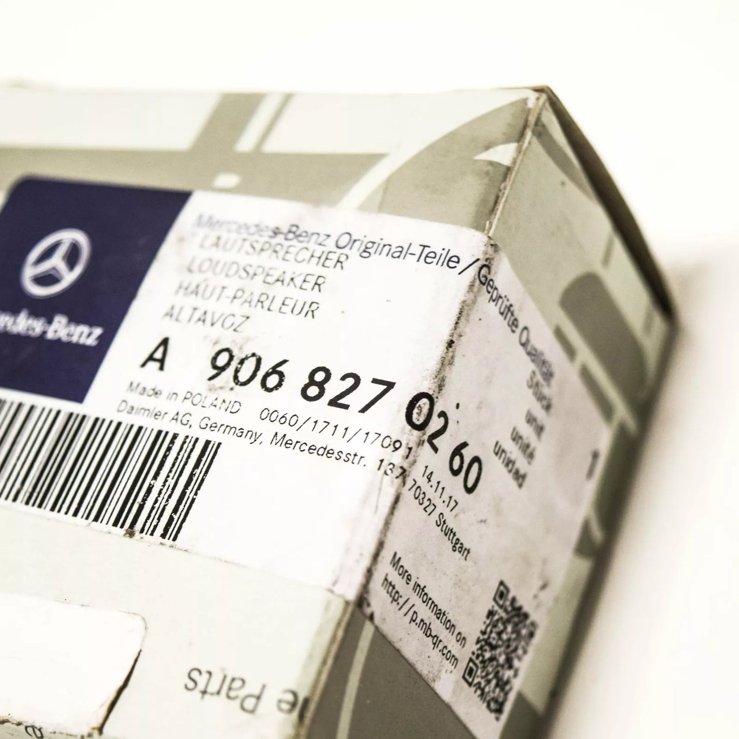 NEW MB SPRINTER 906 FRONT DOOR SPEAKER A9068270260 ORIGINAL