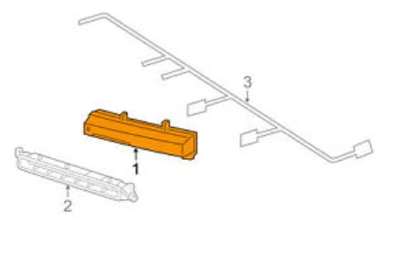 NEW MERCEDES BENZ M W166 FRONT LEFT DAYTIME LIGHT A2049065401