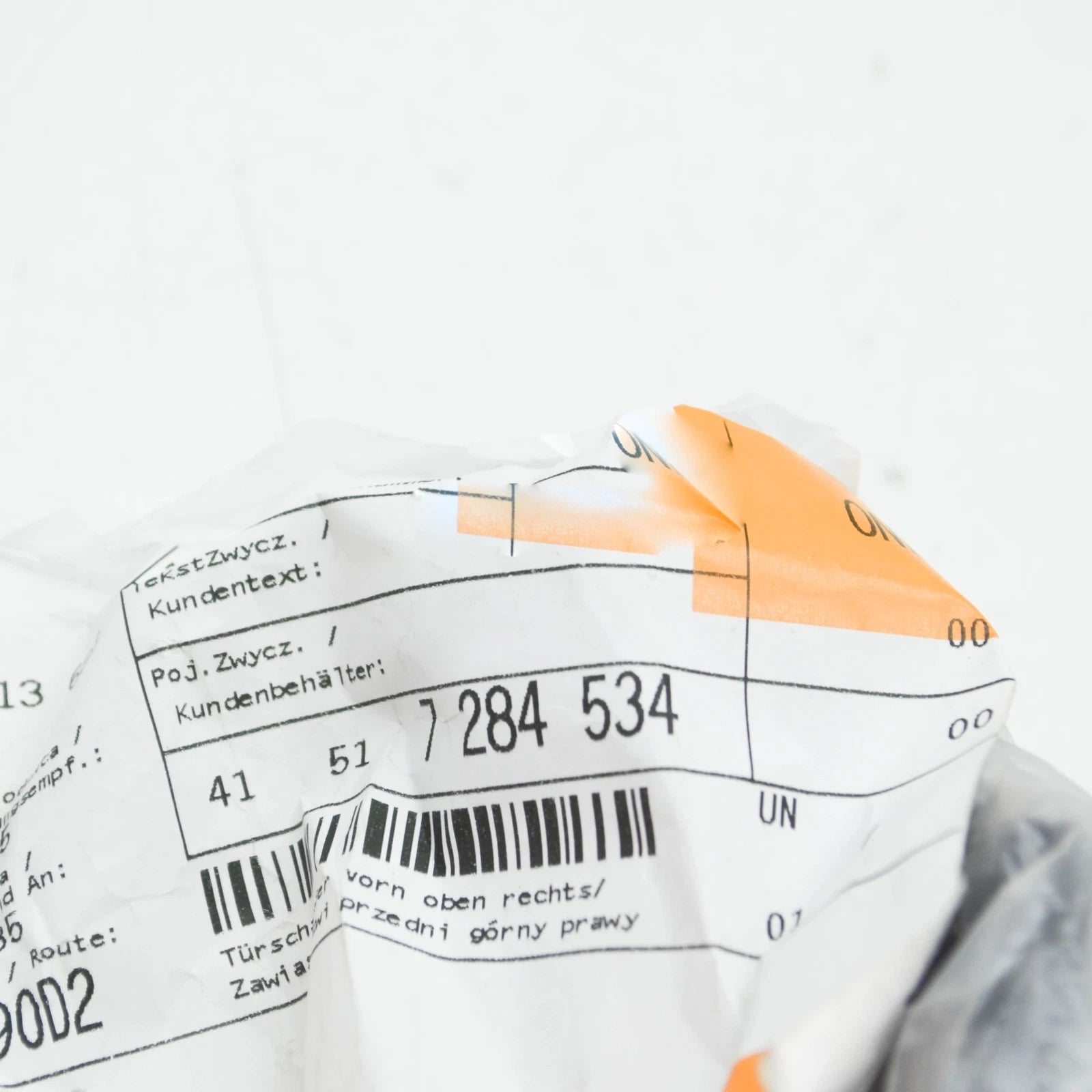 NEW BMW 1 F20 FRONT RIGHT DOOR UPPER HINGE 7284534 41517284534 ORIGINAL