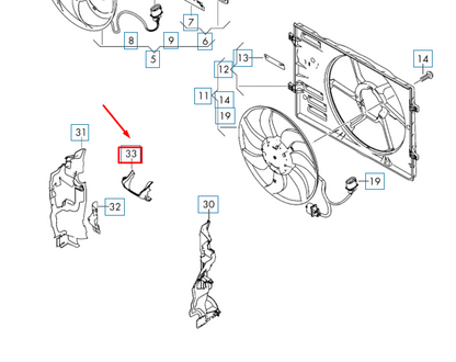 NEW AUDI Q2 RADIATOR FAN UPPER CENTRE AIR GUIDE 81A121285 ORIGINAL