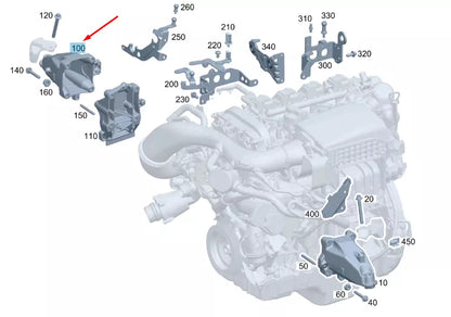 NEW MERCEDES-BENZ E W213 ENGINE CARRIER RIGHT SIDE A2742232204 ORIGINAL