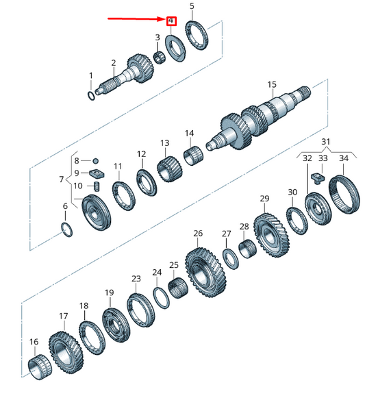 NEW VOLKSWAGEN CRAFTER 2F MK1 5-SPEED CLUTCH BODY 0B7311288 ORIGINAL