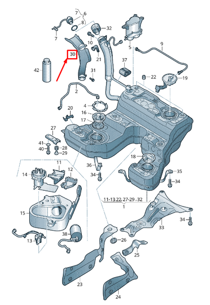 new audi a8 4h fuel filler neck protective plate 4h0201974a original