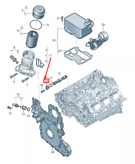 NEW AUDI A8 4N ENGINE THERMOSTAT COVER 059115423E