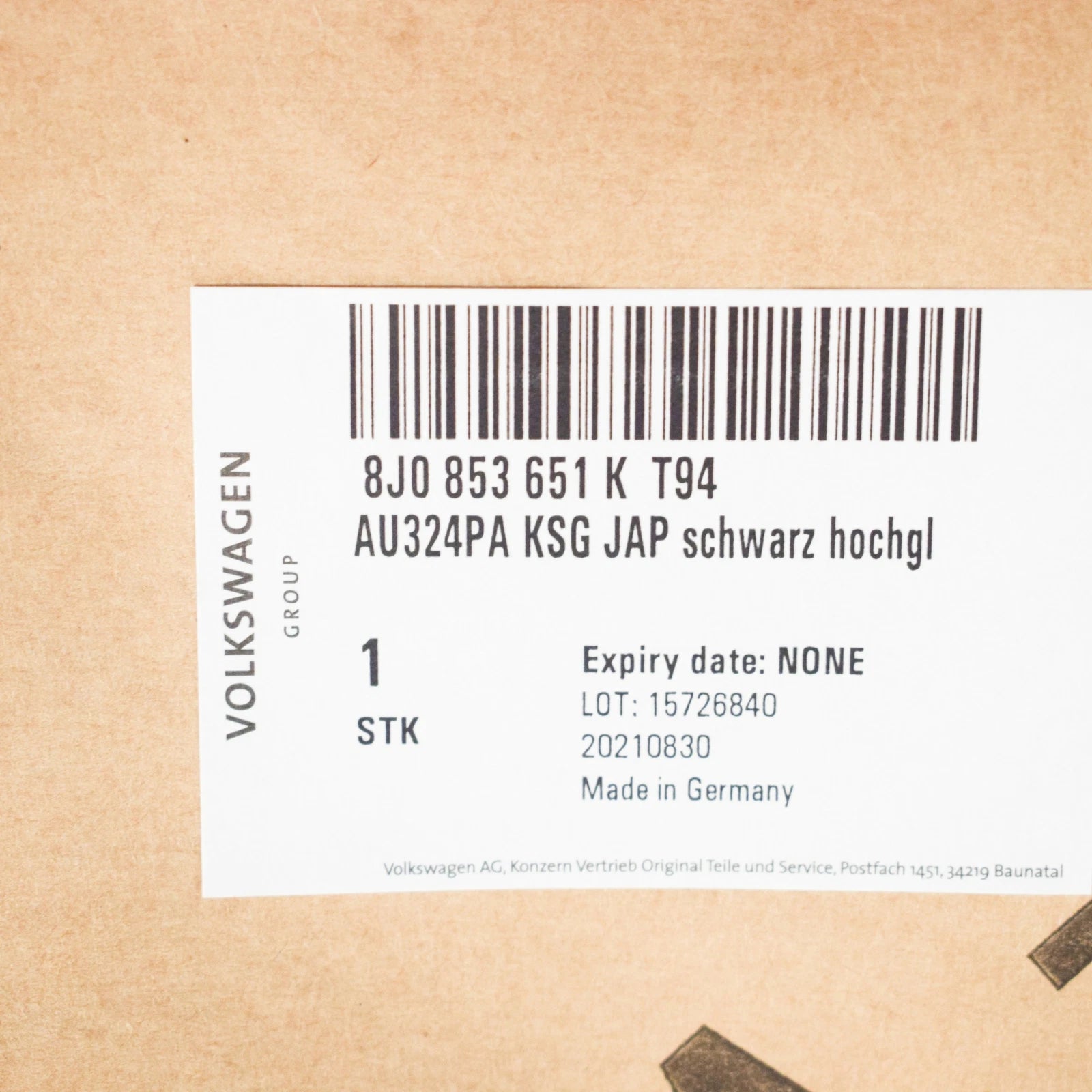 NEW AUDI TT FV3 FRONT BUMPER CENTER RADIATOR GRILLE 8J0853651 KT94