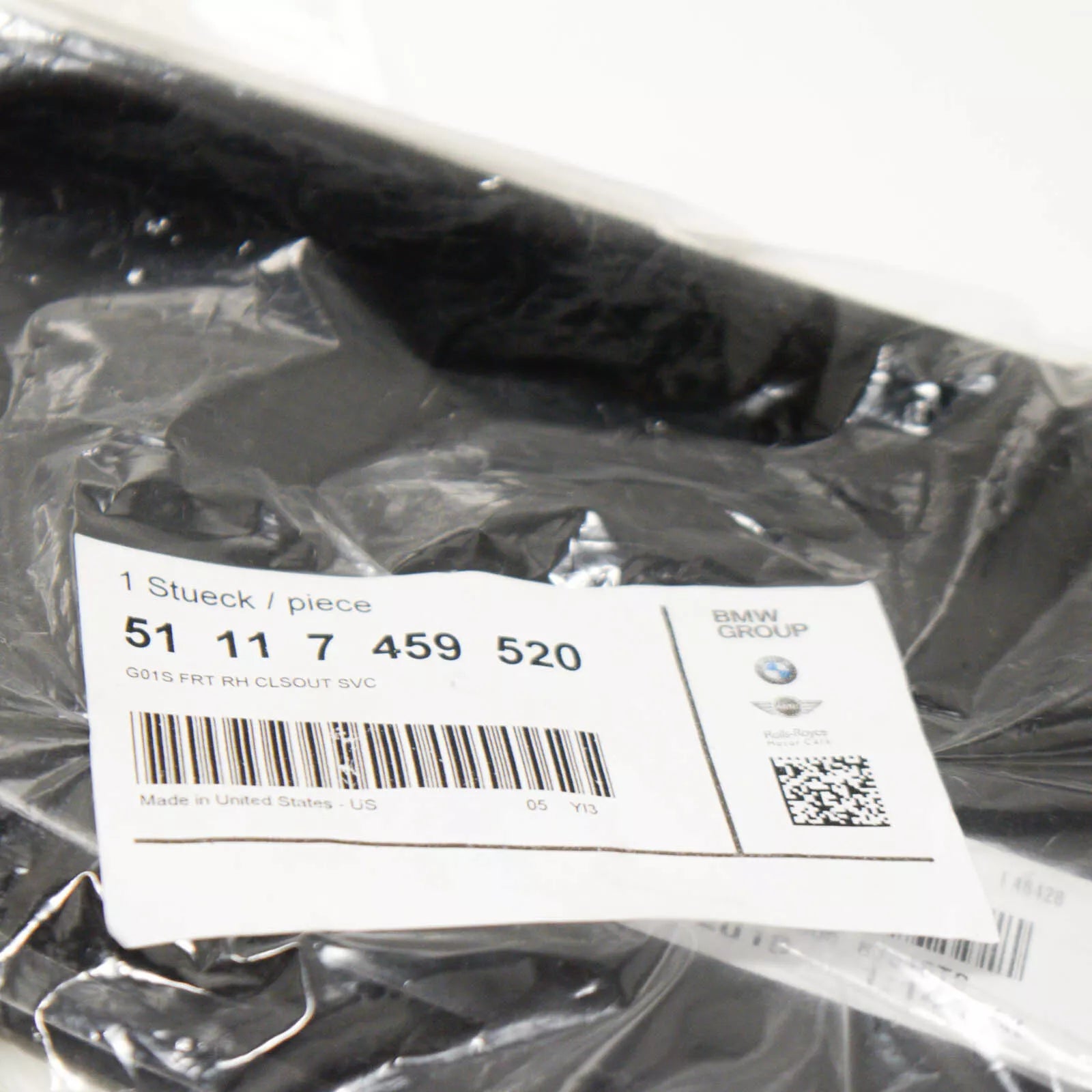 NEW BMW X3 G01 FRONT BUMPER AIR GRILLE COVER RIGHT 51117459520 ORIGINAL