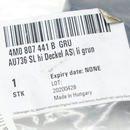 NEW AUDI Q7 4M REAR BUMPER TOW HOOK LEFT EYE COVER 4M0807441BGRU ORIGINAL