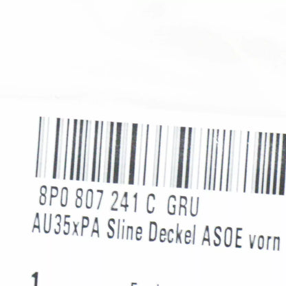 NEW AUDI A3 8P FRONT S-LINE BUMPER TOW HOOK COVER RIGHT 8P0807241CGRU ORIGINAL
