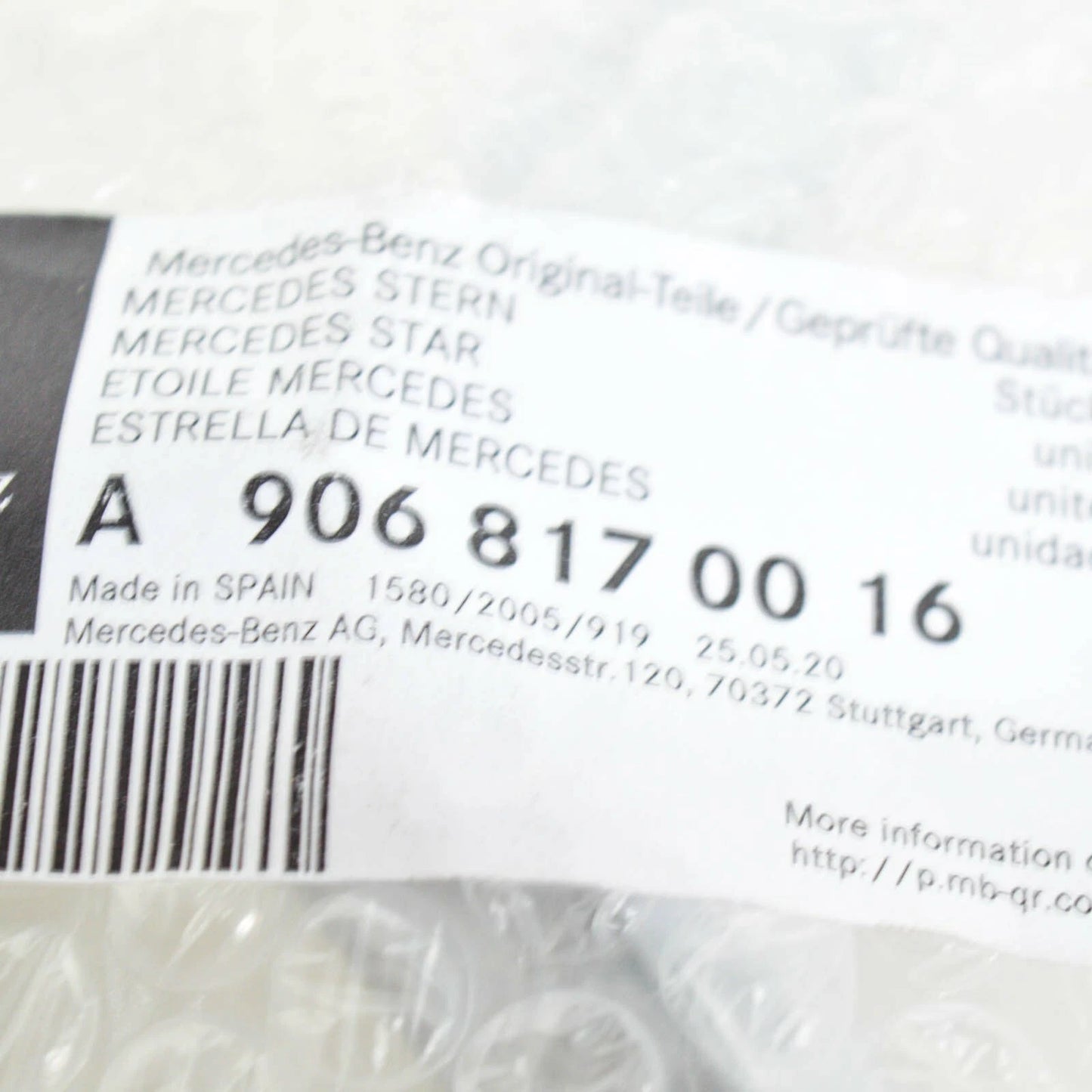 NEW MB SPRINTER 906 FRONT RADIATOR GRILLE EMBLEM BADGE A9068170016 ORIGINAL