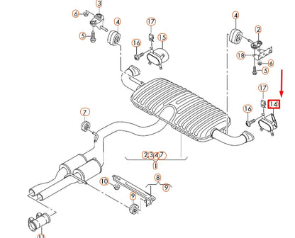 NEW AUDI TTRS 8J REAR LEFT CHROME EXHAUST TAIL PIPE TRIM 8J0253683C ORIGINAL