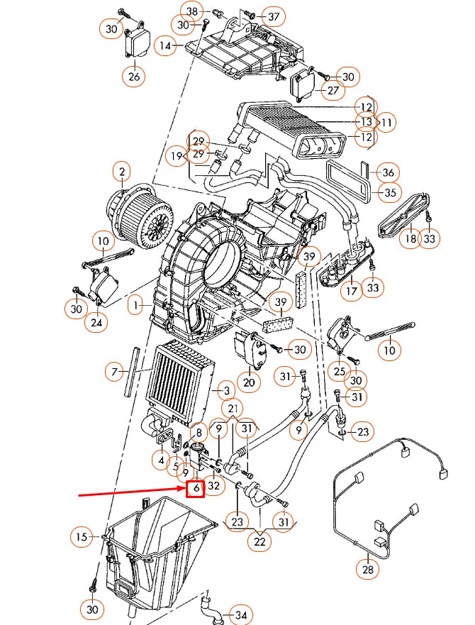 NEW VOLKSWAGEN TOUAREG 7P A/C EXPANSION VALVE 7L0820712B ORIGINAL