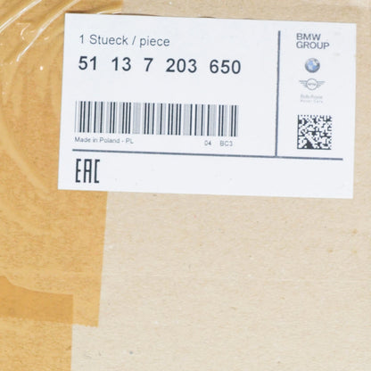 NEW BMW 5 F10 FRONT RIGHT RADIATOR GRILLE 51137203650 7203650 ORIGINAL