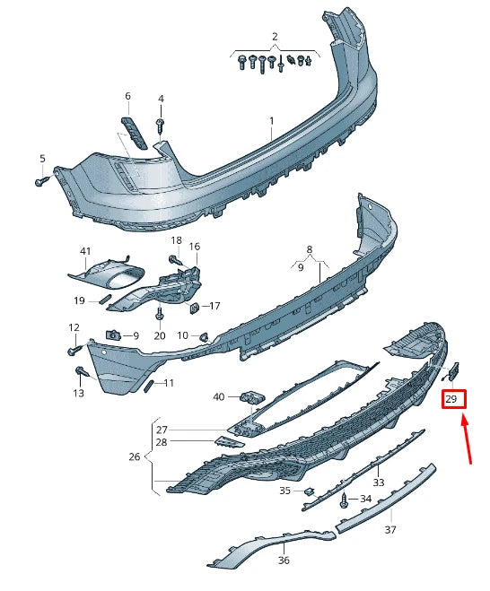 NEW AUDI RSQ8 REAR BUMPER TOWING EYE COVER 4M8807441CT94